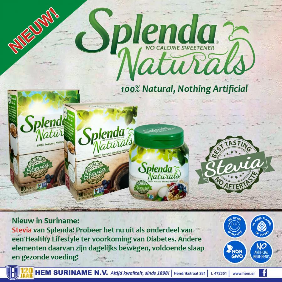  Splenda Naturals - Nieuw in Suriname